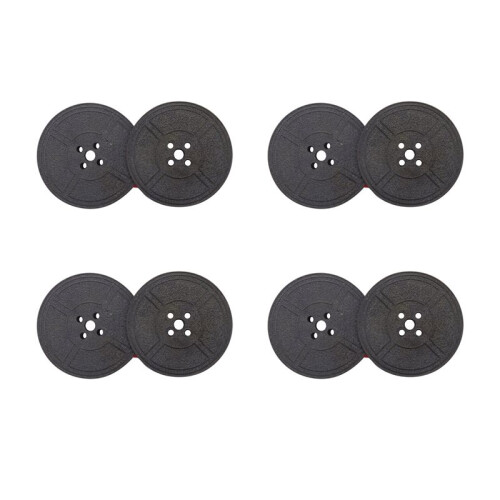 4Pack Typewriter Ribbon Twin Spool Typewriter Ribbon Red and Black Twin Spool Replacement Pack for Most Typewriter