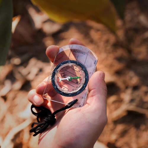 Orienteering Compass for Hiking Camping Map Reading 9 Pieces 2