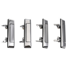 4pcs Chrome Exterior Door Handle for Land 60 70 Series 1984-2019, Pickup/4Runner/HiLux 1984-1989