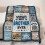 Flannel Blanket Blue Soft Warm Comfortable 1 Piece 3