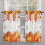 Pumpkin Tier Curtains 42x54 Rustic Orange Red Maple Leaves 2