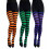 Rainbow striped tights opaque pantyhose 1 pair 5