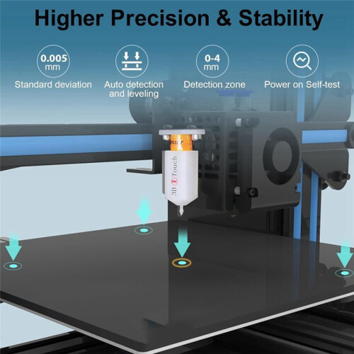 Upgrade BL- Touch V3.2 Auto Bed Leveling Sensor with 4 Brackets BL - Touch Kit for 8 or 32 Bit Motherboard