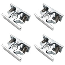 4Pcs Spring Loaded Door Easy Lock Stop Catch Release Clamp Double Roller Catch (Mp-3)