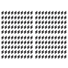 6mm X 12mm Plastic Rivets Car Push Clips 200 Pcs