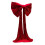 Red plush bow tie decoration for wedding and party backdrops 7