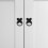 Round Ring Cabinet Drawer Pulls Black Zinc Alloy 4PCS 2