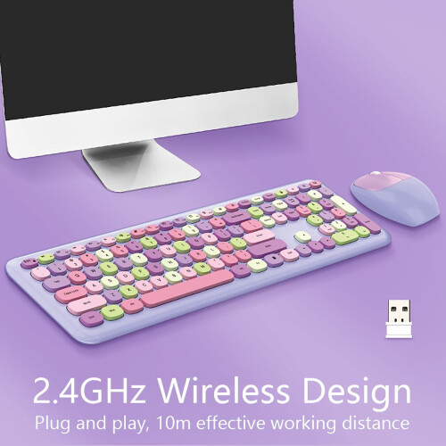 Wireless Gaming Keyboard and Mouse Combo 2.4GHz 2