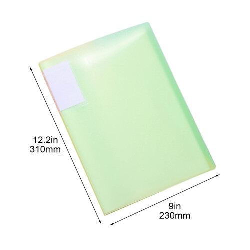 Clear A4 Sheet Binder 60 Pages 3-Ring Flexible 2
