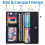 Women's RFID Blocking Leather Credit Card Holder - Black 4