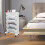 Cube Desk Bookshelf White 64x39x19 cm 6