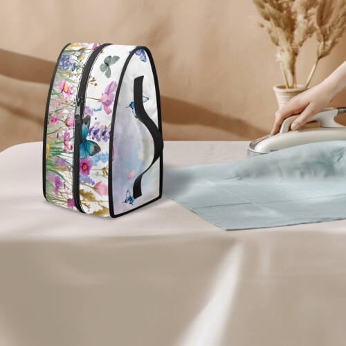 Butterfly and Flowers Steamer Organizer Polyester 11.8 x 1