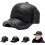 Men's Winter Cap Faux Leather Earflaps Fur-Lined Adjustable 3