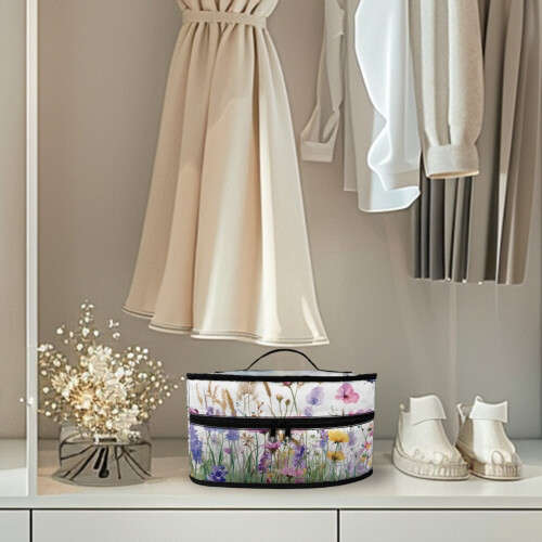 Butterfly and Flowers Steamer Organizer Polyester 11.8 x 2