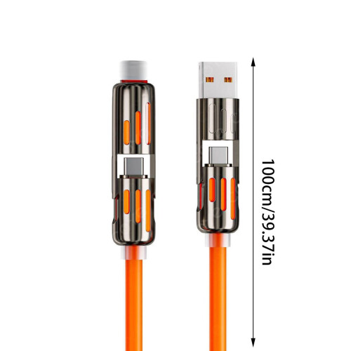 4-in-1 USB Charging Cable with Fast Charging and 240W 2