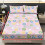 Pink Flower Heart Queen Bed Sheet Set 3-Pc Polyester 2