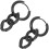 Chunky Black Chain Link Earrings Unisex 4