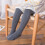 Girls Elastic Waist Cotton Leggings Solid Twist Pattern 3