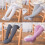 Girls Elastic Waist Cotton Leggings Solid Twist Pattern 6