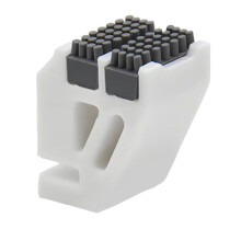 For X1/X1C/P1P/P1S Hotend Wiper Nozzles Double Row Silicone Brush Embedded Scrubbers Print Wiping Cleaner