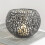 Guldmetal lysestage med hult design, 1 stk. 3