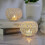 Gullfargede metalllysestaker med uthulet design, 2-pakning 5