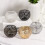 Gold Metal Candle Holders Hollow Design 2 Pack 6