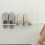 3-in-1 Bathroom Slipper Rack Gray Wall-Mounted Foldable 5