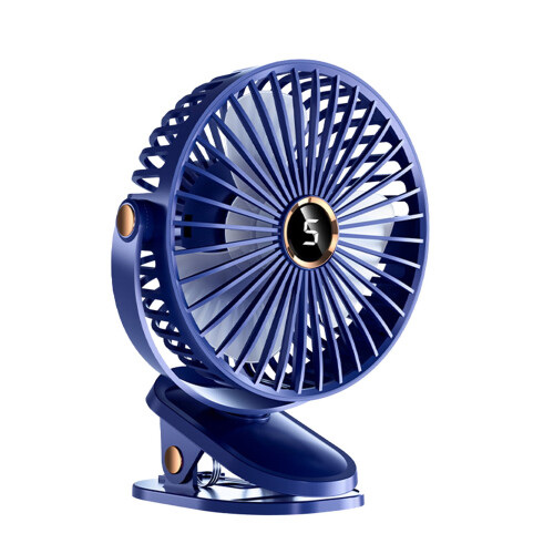 Mini ventilador portátil USB com visor digital, silencioso. 1