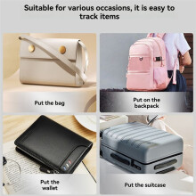 Ultra-Thin Wallet Anti-Loss Card Location Tracking GPS Tag for Find My Device Card Wireless Charge IP68