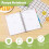 Blank Recipe Notebook 80 Pages with Stickers and Removable 2