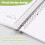Blank Recipe Notebook 80 Pages with Stickers and Removable 5