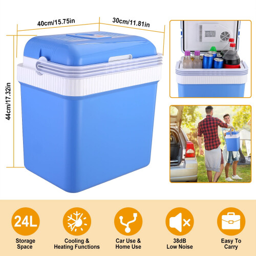 IMounTEK Portable Refrigerator Plastic White 15.75 x 11.81 1