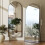 Arched Floor Mirror with Stand Black 65.1 x 25 Inches 3
