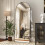 Arched Floor Mirror with Stand Black 65.1 x 25 Inches 4