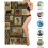 Beach Towel Retro Rustic Moose Deer Bear Leaf Design 3
