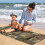 Beach Towel Retro Rustic Moose Deer Bear Leaf Design 4