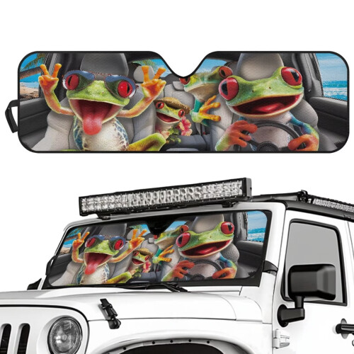 Windshield Sun Shade for Jeep Wrangler Compass Gladiator 1