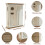 Wood Key Cabinet Wall Mount with Hooks for Home Office 5