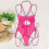 Women's One-Piece Bathing Suit Hot Pink M 5