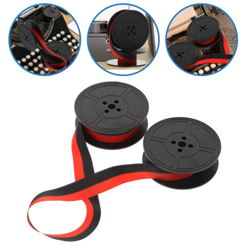 Universal typewriter ribbon black nylon 1 set 2