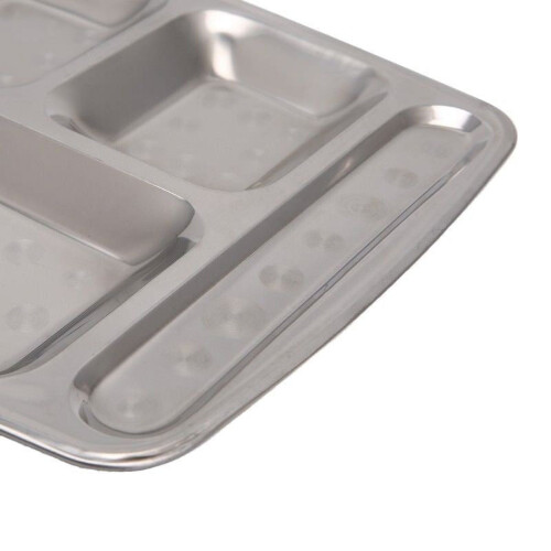 Stainless Steel Kids Snack Tray 4 Grid 1