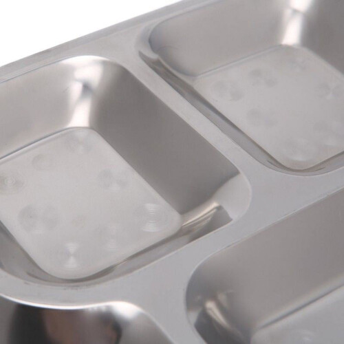 Stainless Steel Kids Snack Tray 4 Grid 2