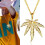 Maple Leaf Pendant Necklace for Men Alloy 6