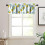 Lemon Floral Window Valance Vintage Tropical Fruit Design 3