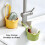 Automatic Dumping Sink Strainer Basket, Faucet-Hanging, Press-to-Empty Colander – Compatible with Standard Sinks 6