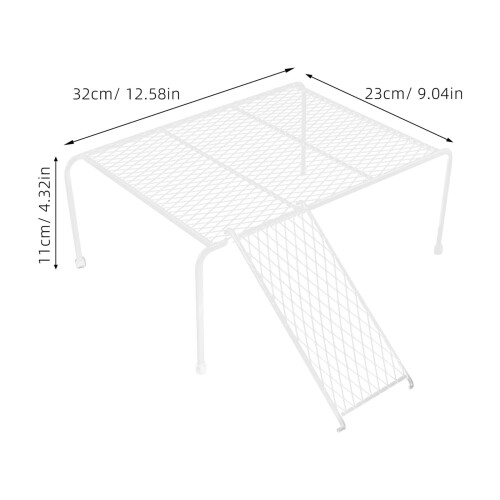 MLINS White Iron Chicken Coop Platform with Ladder 1