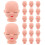 BESTONZON Small Doll Heads for Doll Making Vinyl 20 Pack 6