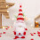 Valentine's Day Tomte Gnome Plush Ornament Handmade 6