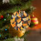 Ceramic Chicken Ornament Black White Yellow Rustic Holiday 4